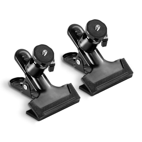 Selens 雲台 クリップ 強力 カメラ スタンド クランプ 2点入り360度回転 1/4ネジ マウント 固定 ベビーモニター/ウェブカメラ/スマホホルダー/一眼レフ/アクションカメラ/ストロボ用