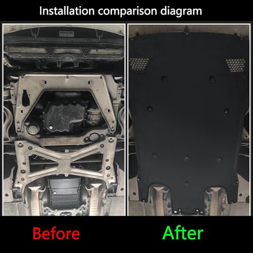 Image of GXARTS Under Engine Radiator Splash Shield Cover 97050411705 Compatible with Porsche Panamera 2011 2012 2013 2014 2015 2016 97050411702 97050411700