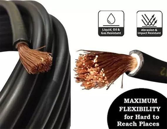 SHIV ALASKA Welding Cable - 10 Meters, Multicolour, Copper, Industrial 1