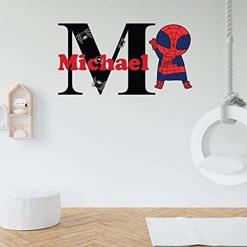 Vinilo Decorativo Personalizado Nombre Araña