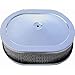 Racing Power Company - R2220 - CHROME STEEL 12 X 2 OVAL AIR CLEANER SET - PAPER E