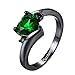 Custom Engraved Rings for Couples Promise Rings for Him and Her Sets Matching Wedding Bands for Couples Sets 8mm Tungsten Ring for Men Celtic Dragon Heart Birthstone Rings for Women (Green pair ring)