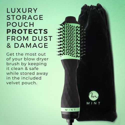 Professional Series 5-In-1 Blow Dryer Brush Hair Styler By Mint | Powerful Frizz-Eliminating Ionic Hair Dryer Brush | Blowout Brush Straightens & Smooths | Hot Air Brush Volumizer For Fine/Thick Hair #TOP3
