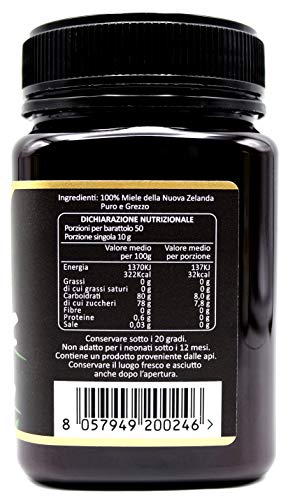 Manuka Honing 100+ MGO, 500 gram. Geproduceerd in Nieuw-Zeeland, actief en rauw, zuiver en natuurlijk. Getest op… - Image 4