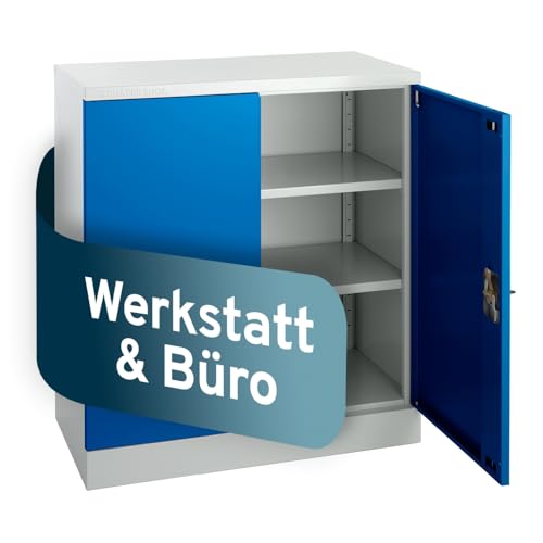 Stahlschrank abschliessbar für Werkstatt & Büro 100x92x42cm Stahlschrank abschliessbar für Werkstatt & Büro 100x92x42cm