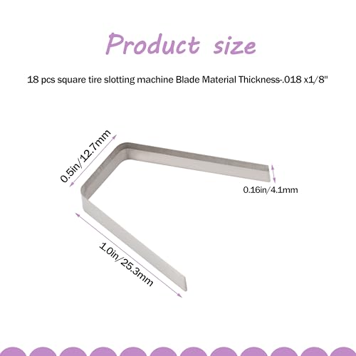 Image of #8 1 /2 Tire Groover Flat Blades, 18 Pack, for Tire Regroover Tool Kit
