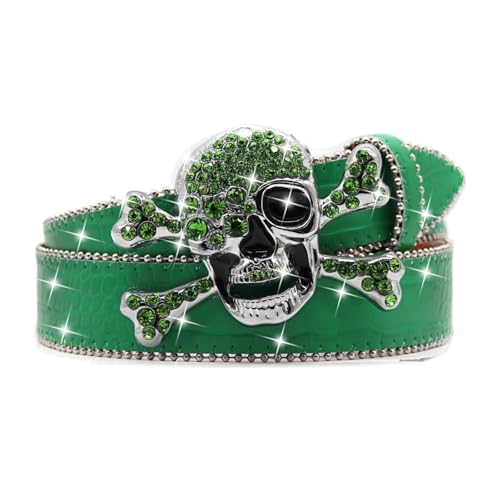 Ceinture en cuir avec strass et clous de qualité pour sublimer un jean de cowboy ou une robe