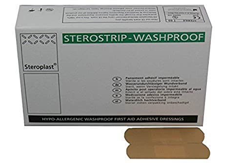 Sterostrip Hypo-allergenic Washproof Plasters, 7.5 x 2.5 cm, Pack of 100