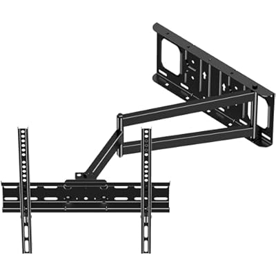 FORGING MOUNT Long Arm TV Wall Mount for Most 26-65 Inch Flat Curved TVs, 25.6inch Full Motion Extension Articulating Arms, Swivel, Tilt TV Bracket Corner Mount Fits Max VESA 400x400mm up to 77lbs