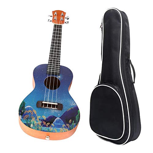 Ukulele Bois d’acajou Traditionnel 23 Pouces Ukulele Peinture colorée Uke Hawaii Enfants Petite Guitare avec Sac Gig for… - Les Beatles, Paul McCartney, John Lennon, RIngo Starr, George Harrison Ukulele Bois d'acajou Traditionnel 23 Pouces Ukulele Peinture colorée Uke Hawaii Enfants Petite Guitare avec Sac Gig for… – Image 6