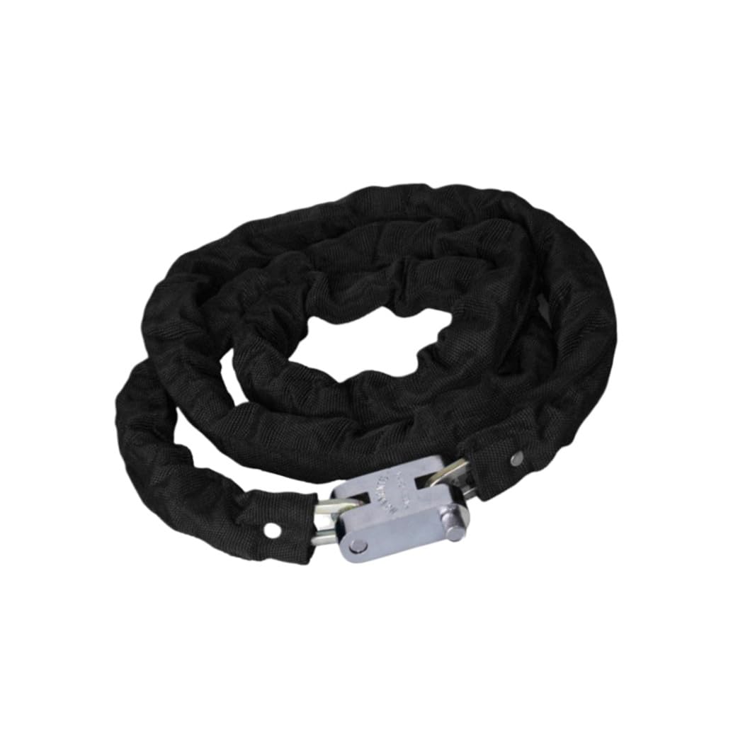 Lucchetto per Bicicletta a Catena 120cm in Acciaio Manganese Nero | Antifurto Leggero e Robusto, per Ciclismo e Uso All’aperto, Adatto a Griglie e Oggetti Preziosi