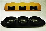 ESPAGNE SET APÉRO 4 PIÈCES NOIR MAT
