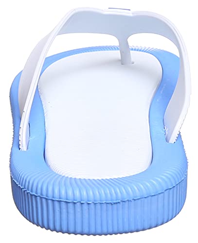 اوندا شبشب فليب فلوب للنساء - ازرق فاتح وابيض، 39 EU