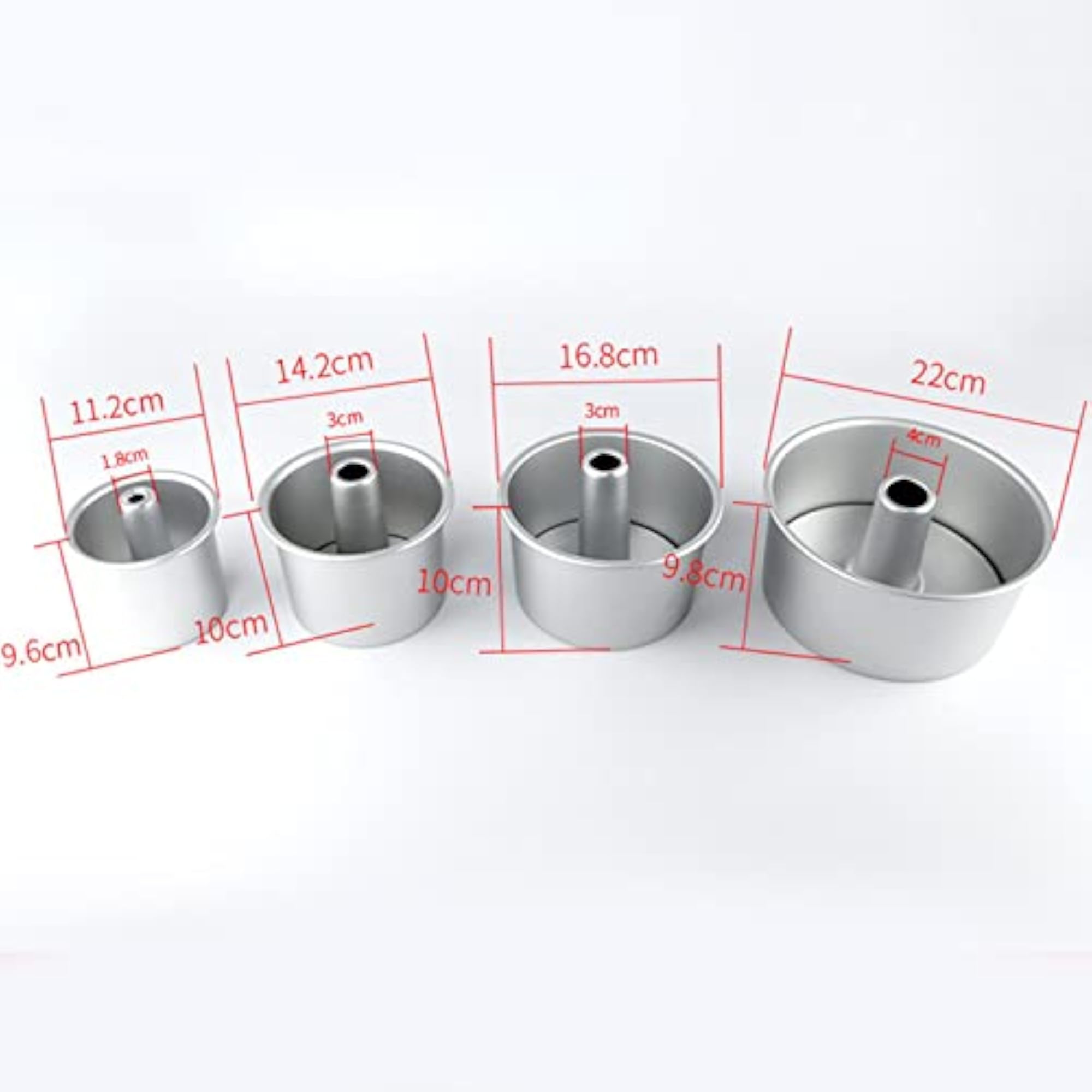 Chiffon Cake Pan Baking Tray Removable Hollow