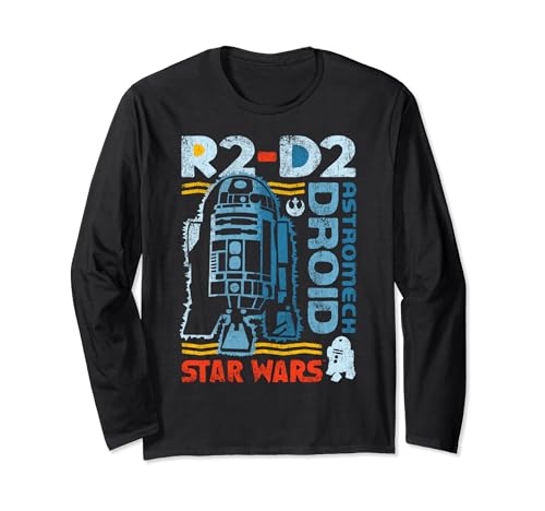 T-shirt manches longues Star Wars R2-D2 coton respirant imprimé