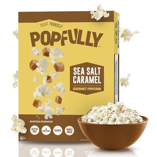 POPFULLY Sea Salt Caramel Popcorn 3-Pack