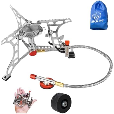Bulin Gas Camping Stove with Wind Protection Cover