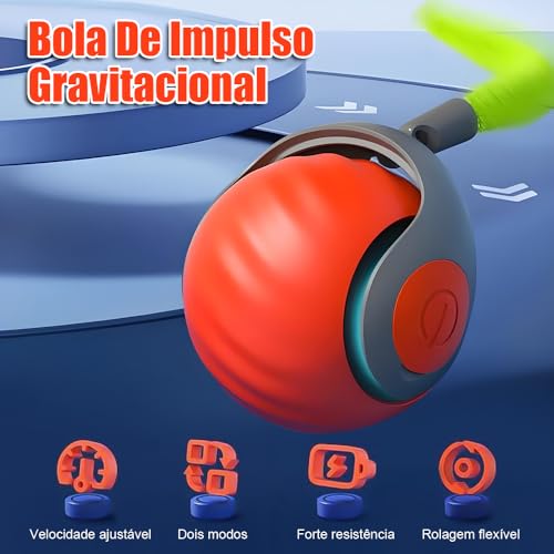 Zenkon Brinquedos para Gatos, Bolinha para Gato de Longa Duração, Bola Interativa Pet, Inteligente p