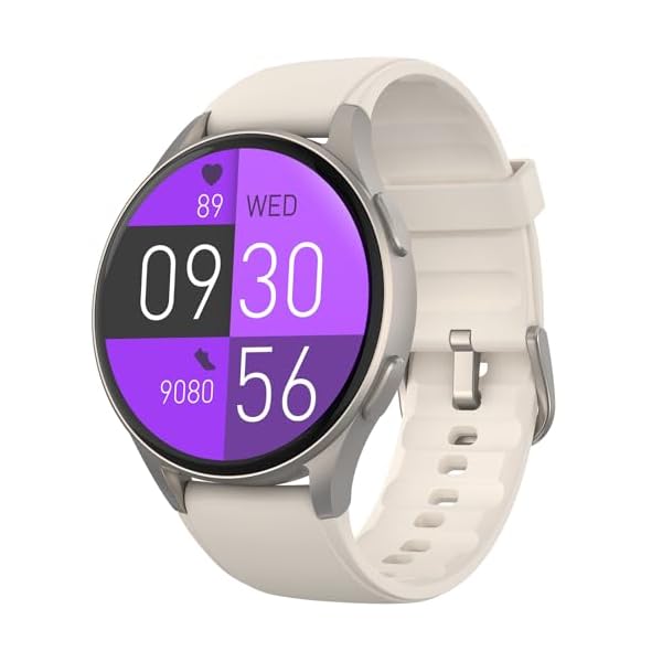 Smart Watch, Built-in Alexa, GPS, VO2 Max, HRV, Blood Oxygen, Sleep Monitoring, Noise Detection, Women’s Health, Sports Tracking, 1.32″ AMOLED, Compass, Altimeter (Bluetooth, Gray, 43mm)