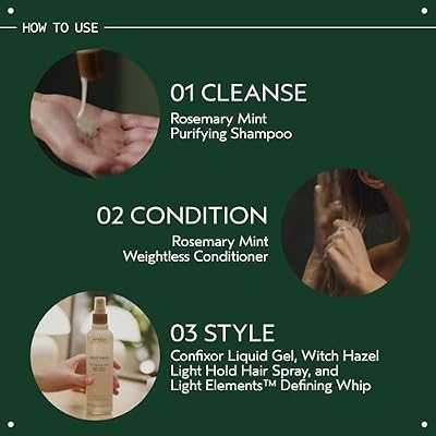 Aveda Rosemary Mint Purifying Shampoo | Clarifying Shampoo | Gently Removes Buildup, Adds Shine | For Normal to Oily Hair, Fine to Medium Hair Types | Invigorating Aroma| 97% Naturally Derived*