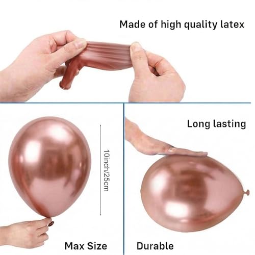 Image of Party Propz Moon Star Balloons For Decoration's - 27 Pcs Star And Moon Foil Balloons For Decoration | Ballloon for Decoration | Brown and Silver Balloon Decorations (latex)