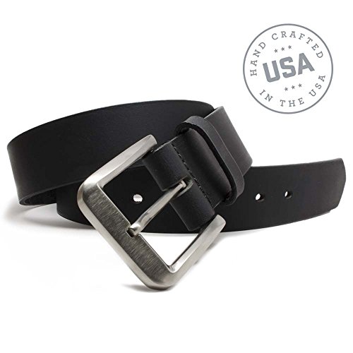 Smoky Mountain Titanium Belt - Genuine Full Grain Leather with Certified Nickel Free Titanium Buckle | Made in the USA4