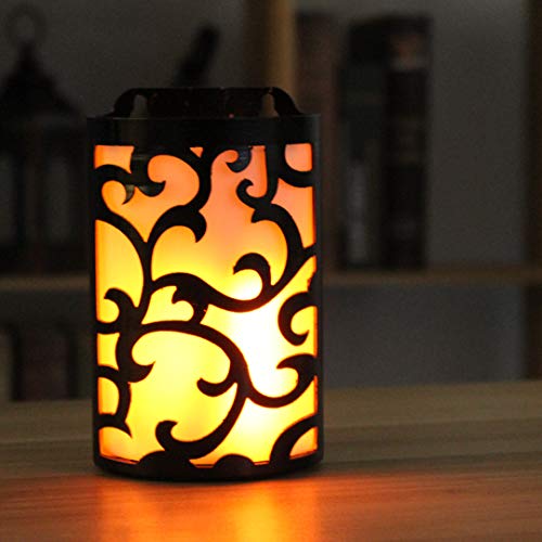 Wralwayslx Decorative Lanterns With Timer, Candle Light Flameless Candles Indoor/Outdoor Wall Sconces,Flickering Flames Wall Light thumb #2