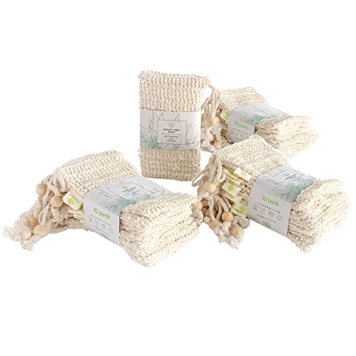 Vital Green Sisal Soap Bag â€“ Multi Purpose Exfoliating Natural Fiber Soap Pouch â€“ Brings Life, Luminosity and Softness to Your Skin - Peeling and Massage for Your Skin (30 Units)