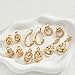 6 Pairs Trendy Gold Plated Knot Earrings for Women Chunky Statement Drop Dangle Teardrop Earrings Lightweight Hypoallergenic Fashion Accessories Gold Jewelry Set Gifts for Women