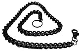Men Fashion Black Color Wallet Chain Long Strand Strong Heavy Duty Links Bold
