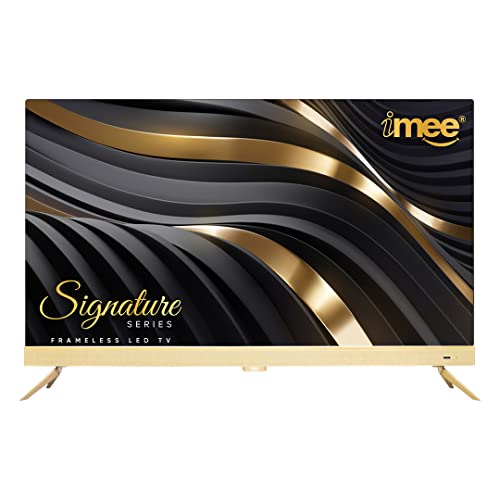 Image of imee - Signature Series 4K UHD Smart Frameless LED TV with Dolby Vision & Voice Command (43 Inch in Size) (Gold)