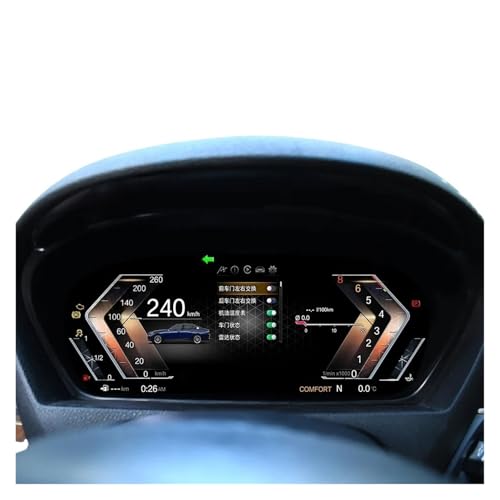 Panel digital LCD de instrumentos premium para tablero BMW X5 X6 E70 E71 4