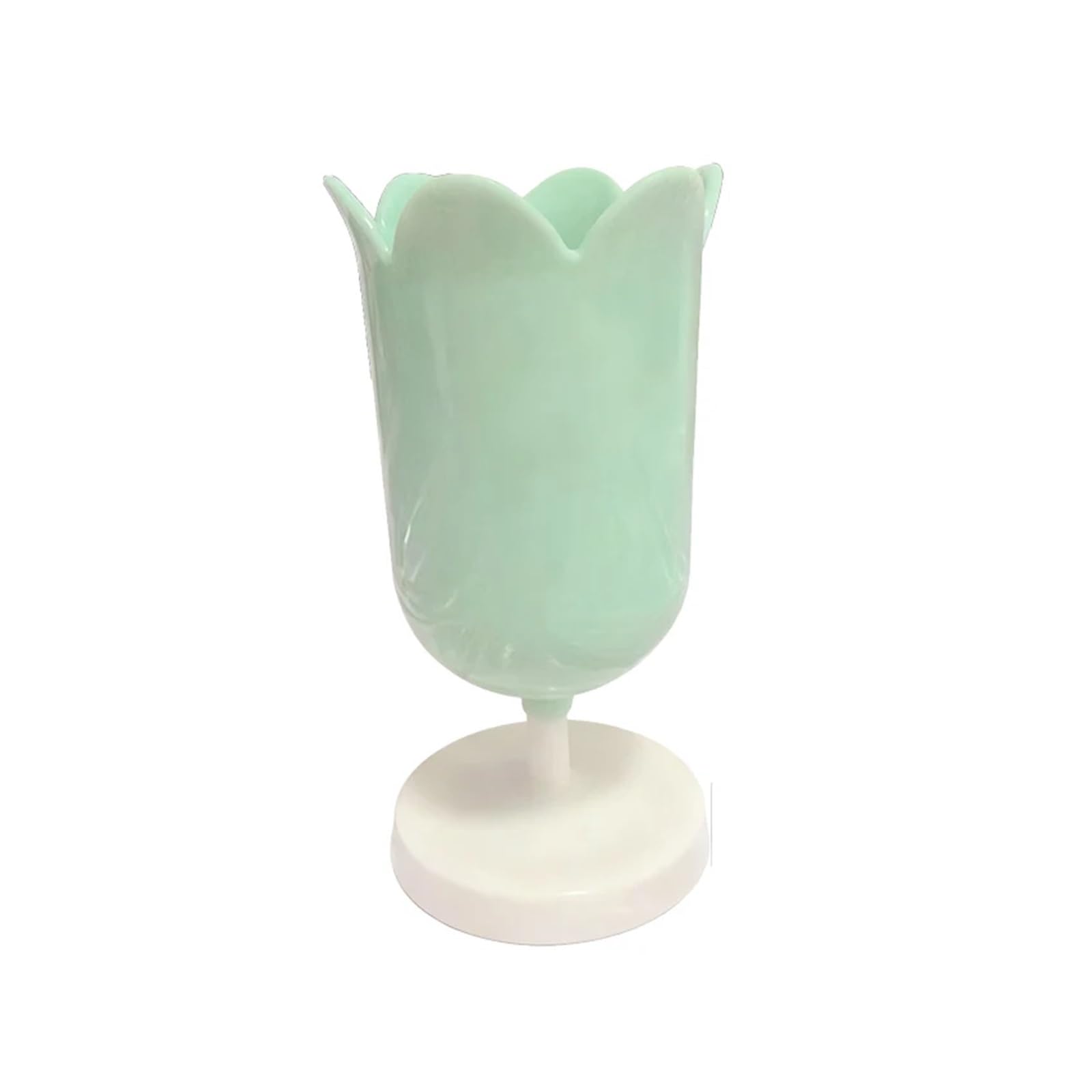 LXHZSY Desk Organiser 1pc Flower Pen Holder, Round Desktop Arrangement, Storage Decor(Green 1pcs)