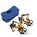 1 Pair of 10-Teeth Ice Climbing Claws Adjustable Strong Steel Crampons