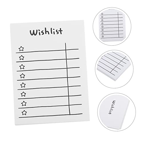 STOBOK 3Pcs 5 Cadernos De Papel Caderno De Notas Conta De Mão Branca