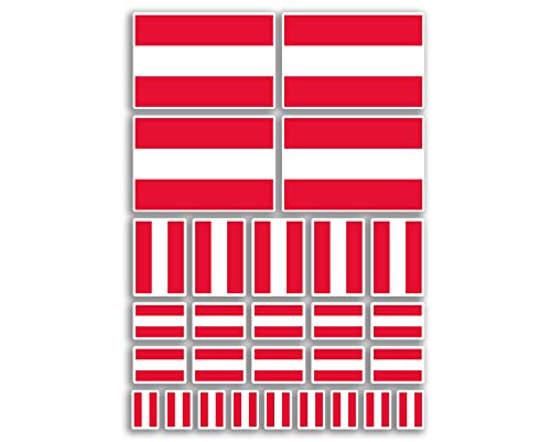 A4 Sticker Sheet Austria Flags Vinyl Stickers - Austrian Country Europe World National Flag Vacation Travel Holiday Car Aesthetic #80030