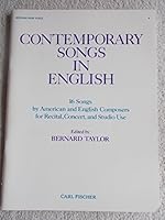 Contemporary Songs in English, Medium High Voice 0825801559 Book Cover