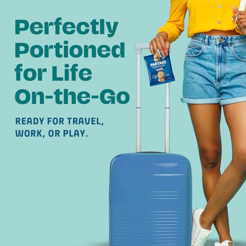 Gluten Free Partake Crunchy Chocolate Chip Cookies - Vegan - Free From the Top 9 Allergens Including Dairy, Wheat, Soy, Eggs, & Peanuts - Safe School & Office Snack (20 Packs, 0.67 oz)