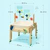 KiwiCo Water & Sand Activity Table for Kids Premium Wooden Sensory Play Table with Art Panel and 26 Accessories, STEM Learning Toy Ages 3+