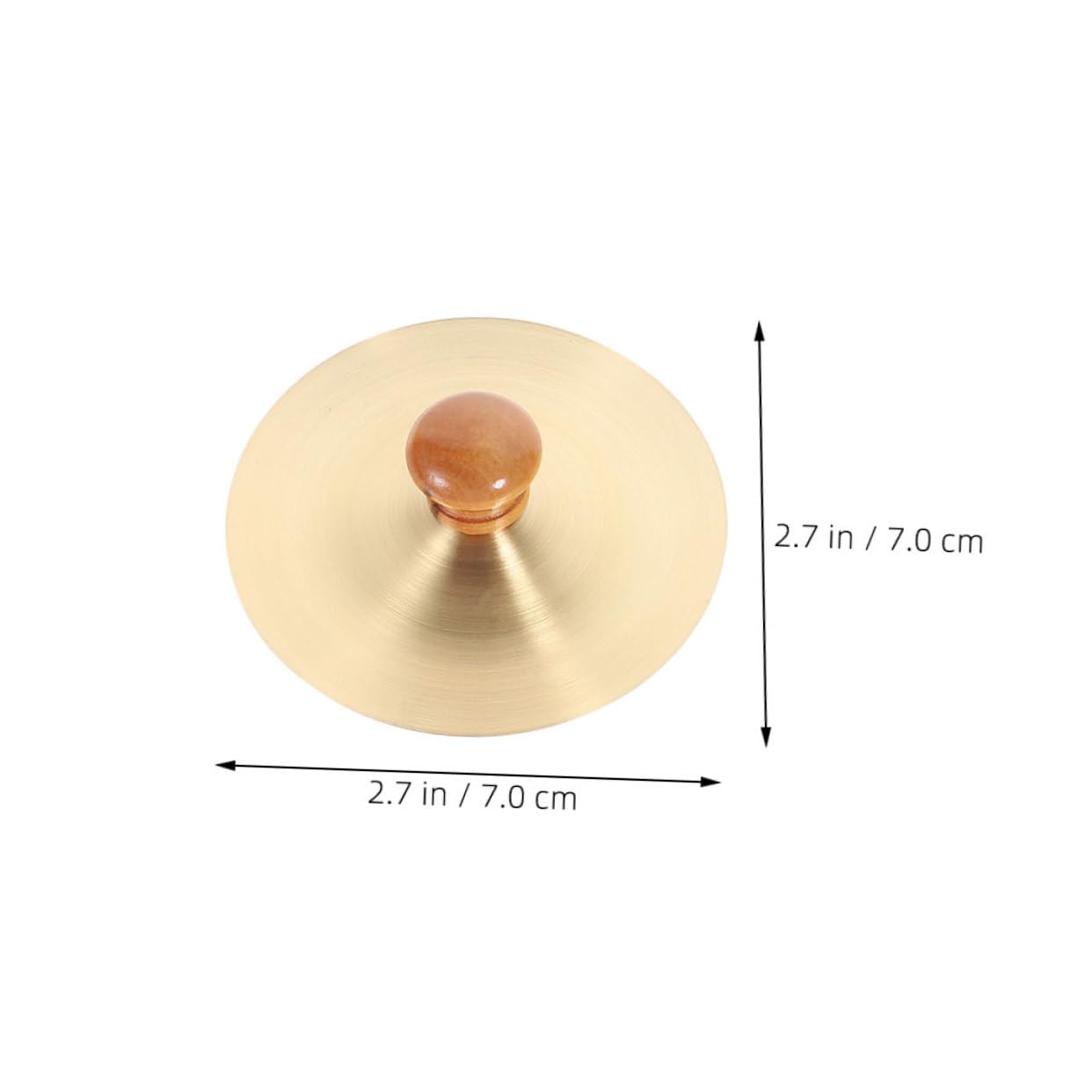 BESPORTBLE 1 Pair Mini Copper Finger Cymbals Traditional Percussion Instrument for Dance Parties and Celebrations Lightweight and Easy to Use Party Finger Cymbals for Belly Dancing