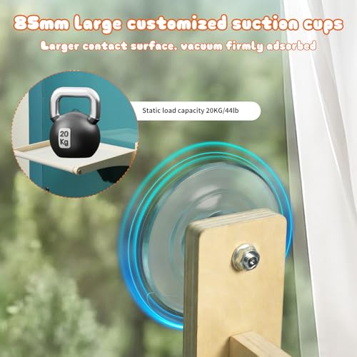Hamaca plegable con ventana para gatos y cama colgante reversible resistente 8