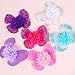 Qiansail Newborn Baby Butterfly Wings Fairy Wing Princess Costume with Big Flower Photography Props Shoot Outfits for Birthday (Rose)