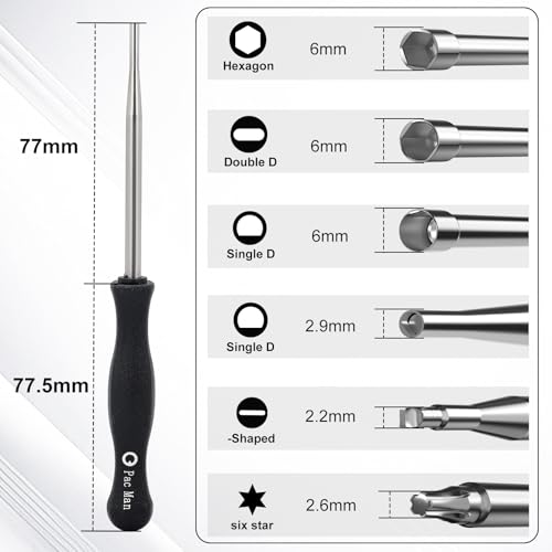 Biuhpa Set mit 12 Schraubendreher Vergaser-Einstellwerkzeug mit Reinigungsbürsten, Splined/Pac Man/Double D für Poulan Husqvarna STHIL Echo Motor Motorsense Kettensäge