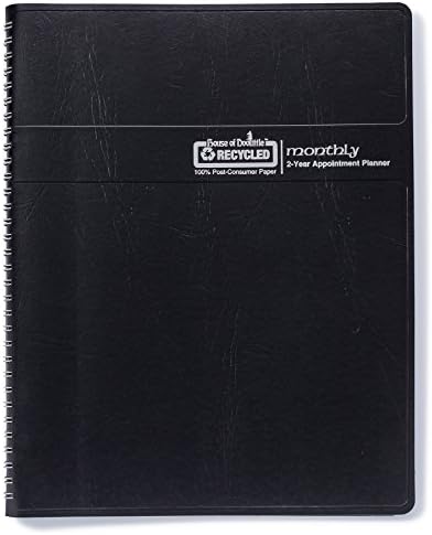 House of Doolittle 2019-2020 Two Year Calendar Planner, Monthly, Black Cover, 8.5 x 11 Inches, January - December (HOD262002-19)