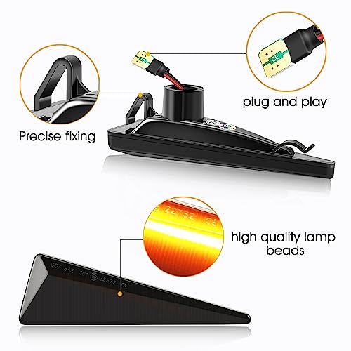 LED clignotant latéral feux de voiture pour rouler en sécurité en Renault Scenic Espace de nuit