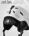 OutdoorMaster Kelvin Ski Helmet - Snowboard Helmet for Men, Women & Youth (White,M)