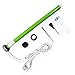 ALEKO AWM20X10MSTRGR58 Retractable Motorized Patio Awning 20 x 10 Feet Multi-Stripe Green