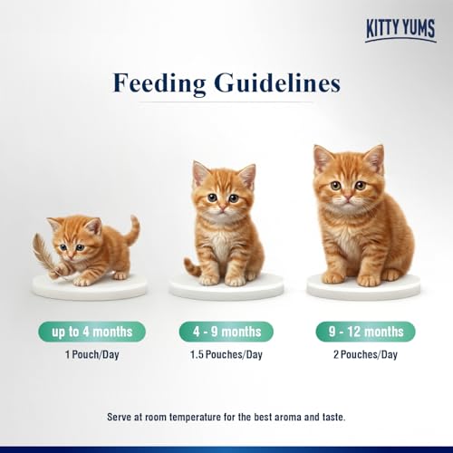 Image of Kitty Yums Kitten Wet Mousse 80g(4+1) Pack of 5, 400g | Tuna | Rich in Protein | Promotes Hydration & Easy to Digest | No Artificial Flavours | Packed with Essential Vitamins & Antioxidants