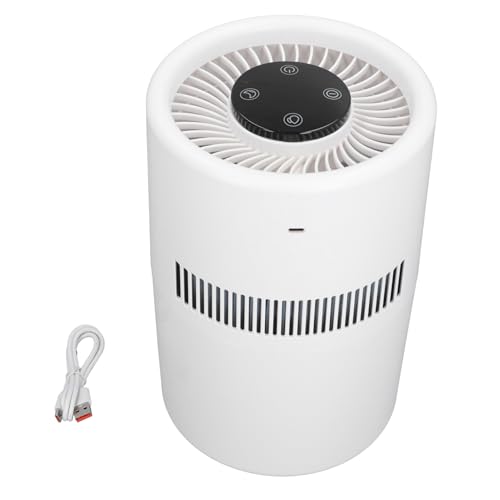 Purificador de Aire y Humidificador, Funcionamiento Silencioso 2 en 1, Tanque de Agua de 4 Litros, Purificador de Aire de Escritorio de Doble Función, Adecuado para Dormitorios,