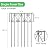 NANANARDOSO 10 Pack Animal Barrier Fence, 17 Inch(H) X 10 Ft(L) No Dig Barrier Dog Fence, Rustproof Metal Wire Panel Border Fence, Dog Rabbits Ground Stakes Bottom Fence for Outdoor, Yard.